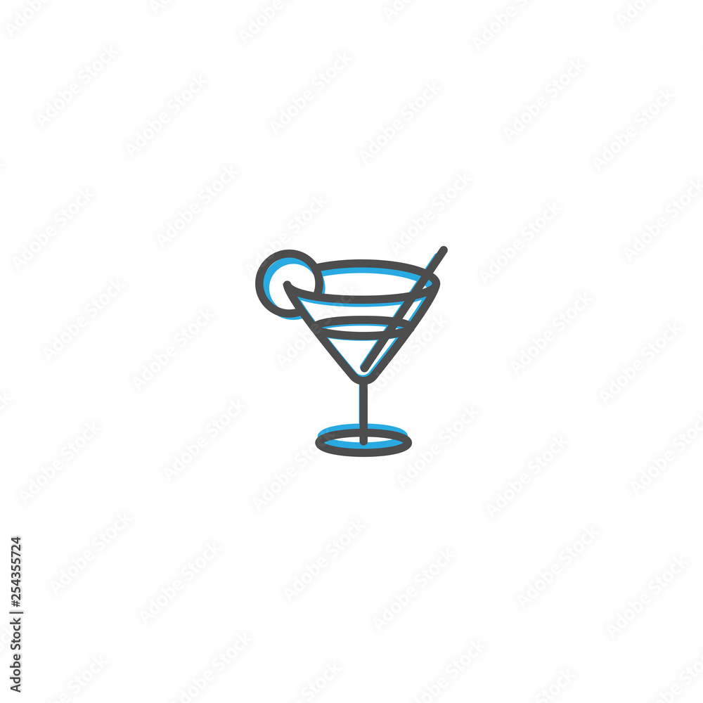 Glass icon design. Gastronomy icon vector illustration Glass icon design. Gastronomy icon vector illustration