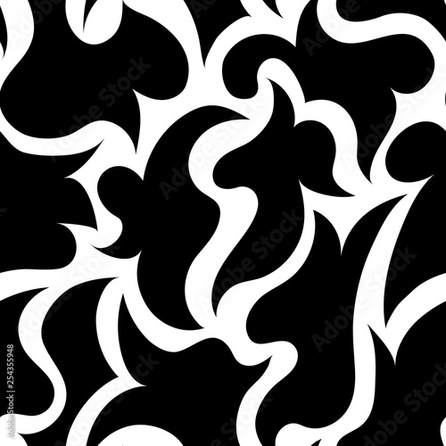 Vector illustration.Seamless black and white abstract pattern background.EPS 8