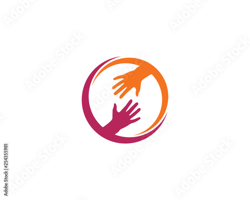 Hand Care Logo Template vector icon illustration design 