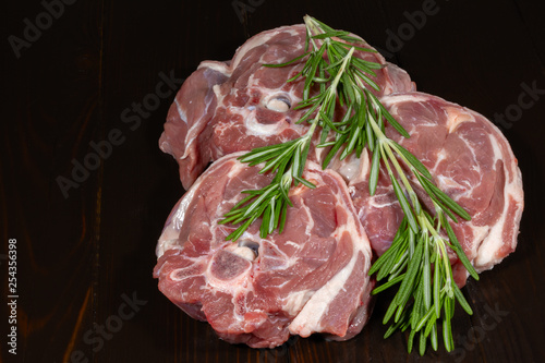 Fresh rew meat of lamb photo