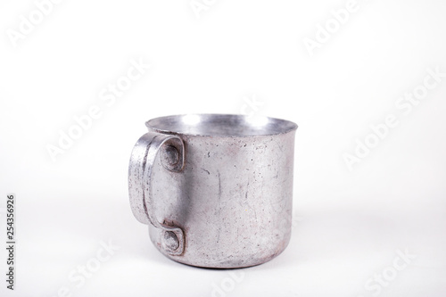 old metallic cup