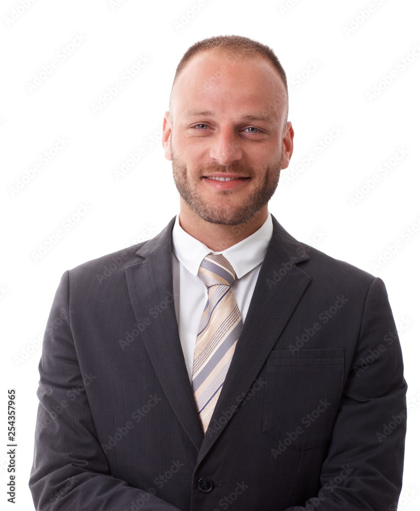 Close-up portrait of happy businessman Close-up portrait of happy businessman