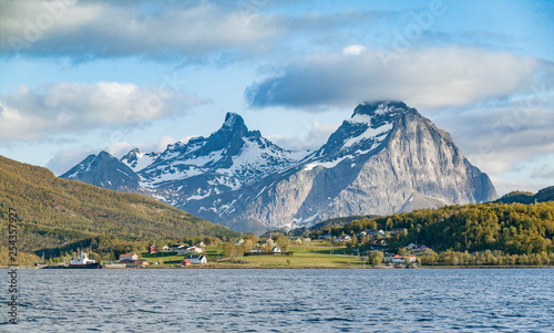 steep Rock wall in North fj...