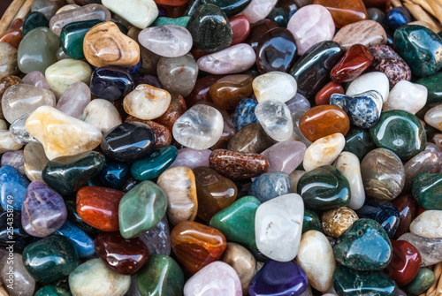 colourful mineral stones background