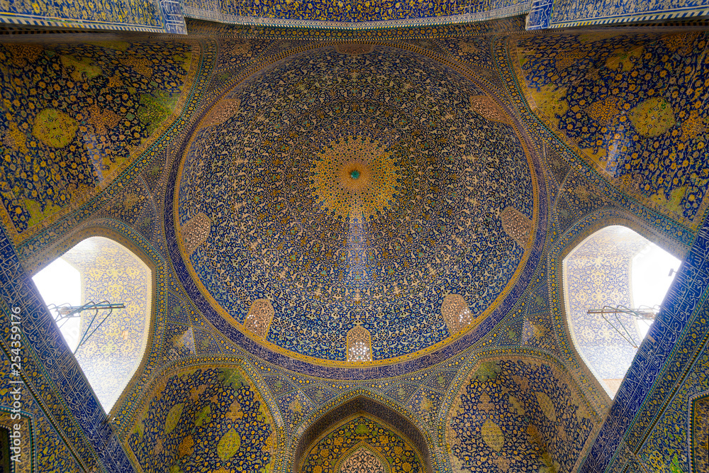Shah Mosque at Naqsh-e Jahan Square in Isfahan, Iran, taken in Januray 2019 taken in hdr