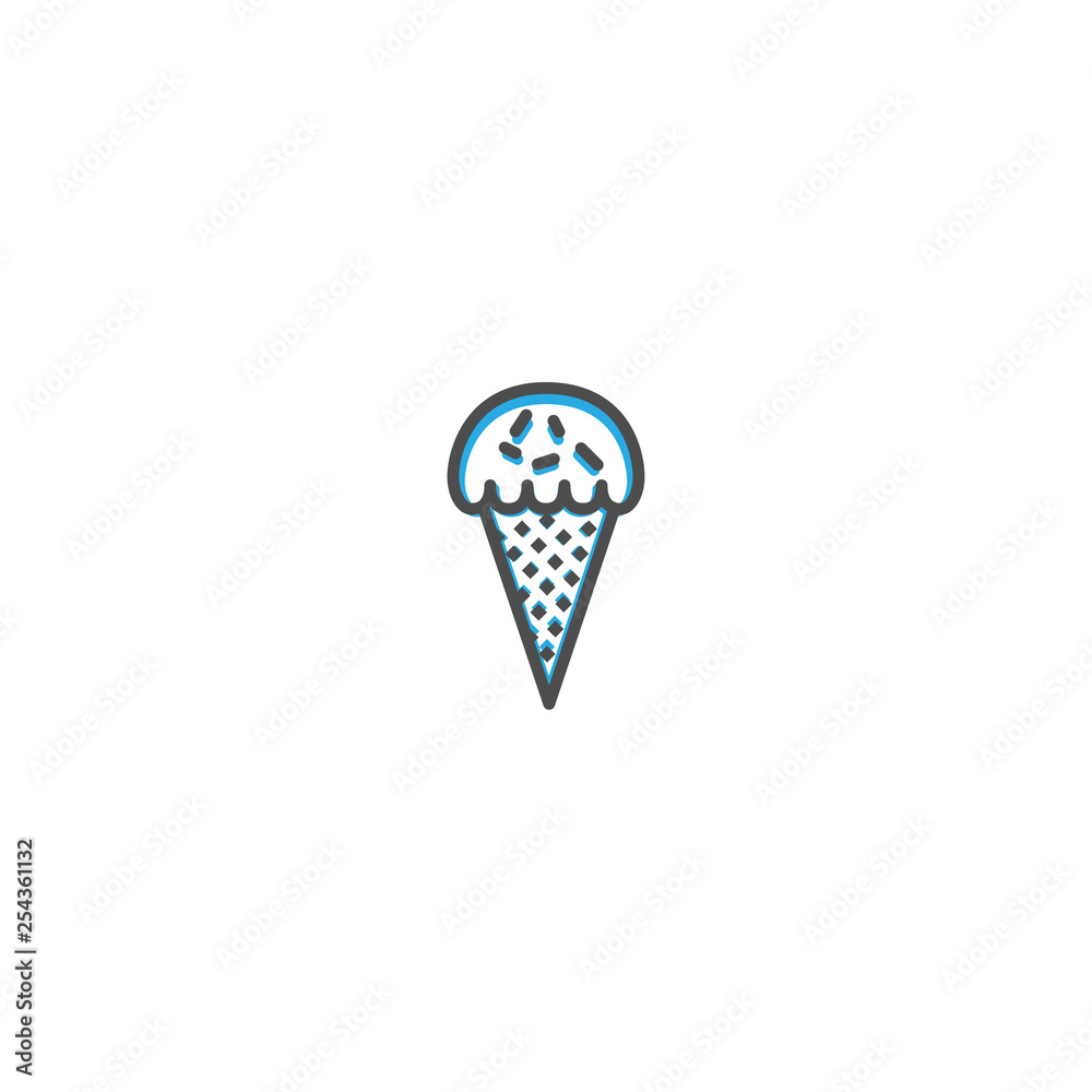 Ice cream icon design. Gastronomy icon vector illustration Ice cream icon design. Gastronomy icon vector illustration