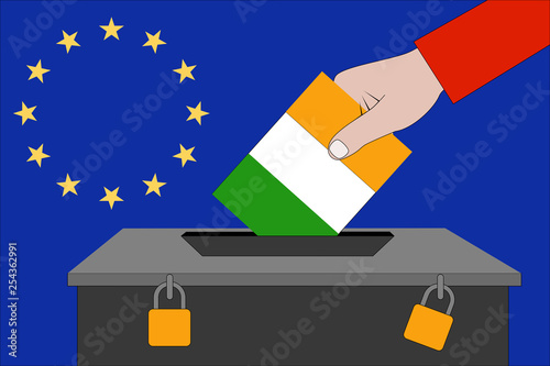 Ireland ballot box for the European elections