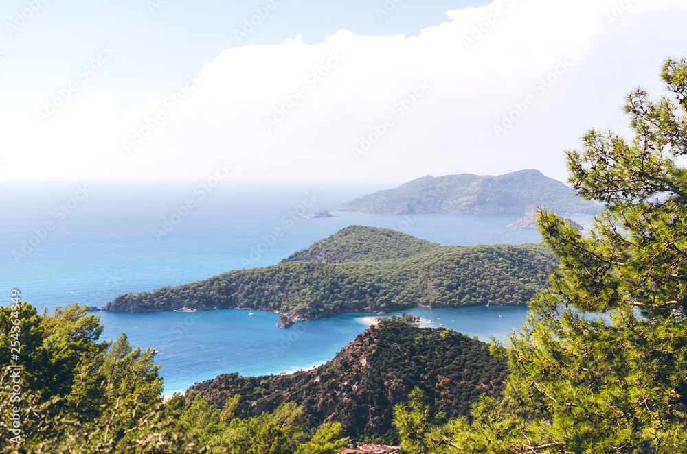 Oludeniz lagoon view from mountains, Turkey Oludeniz lagoon view from mountains, Turkey