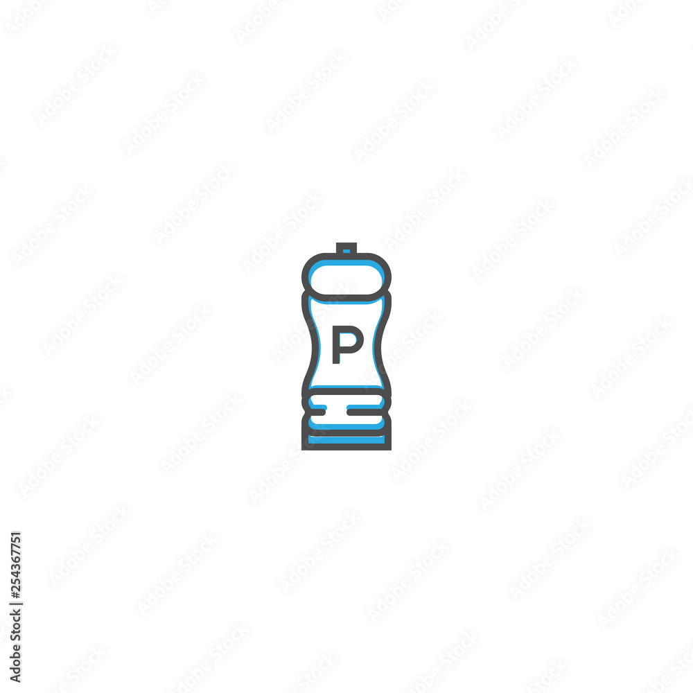 Pepper icon design. Gastronomy icon vector illustration