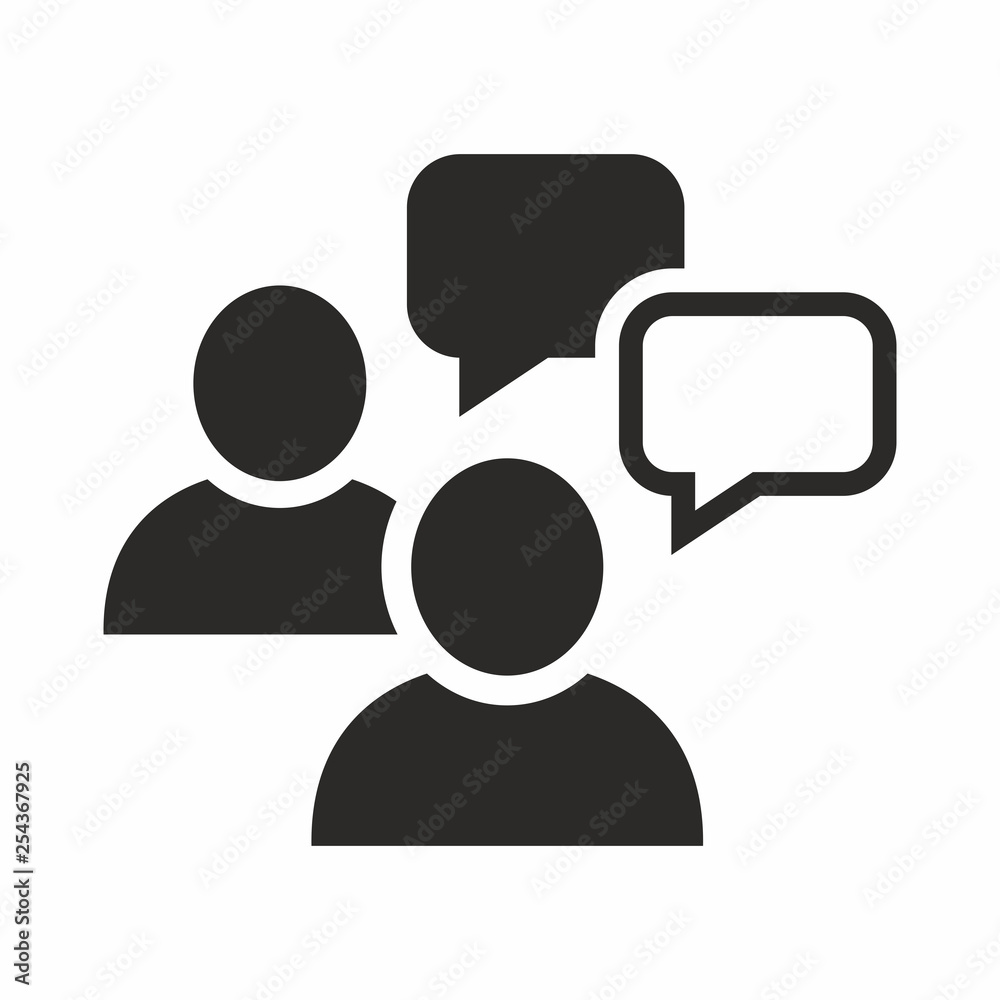 People talking icon People talking icon