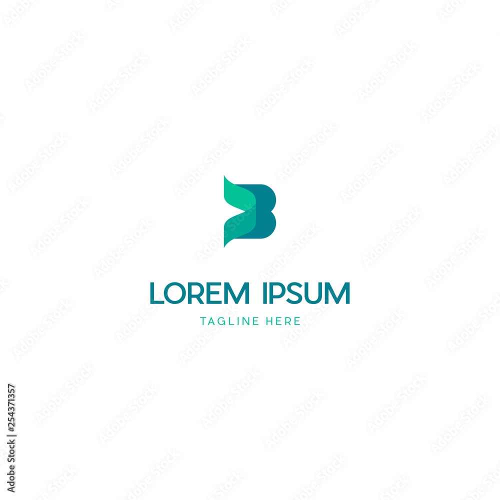 Letter B Media Tech Business Logo Design Letter B Media Tech Business Logo Design