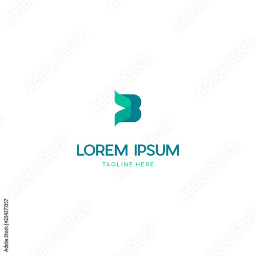 Letter B Media Tech Business Logo Design