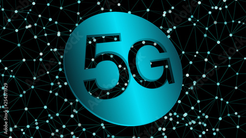 5G icon vector 3d design project