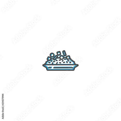 Risotto icon design. Gastronomy icon vector illustration