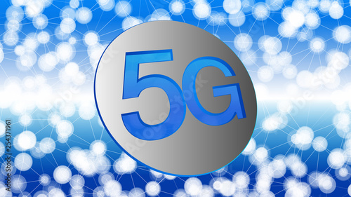 Mobile technology industrial revolution 5g network vector background