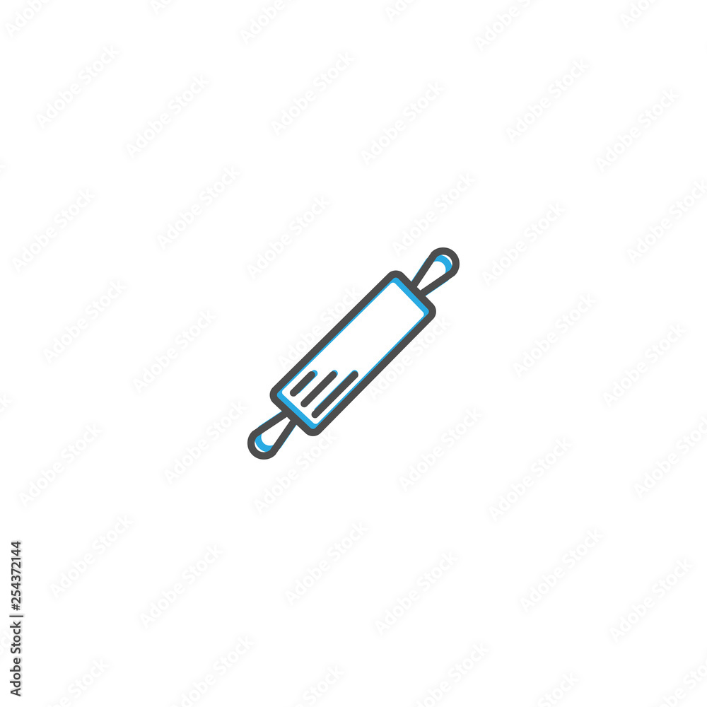 Fototapeta premium Rolling Pin icon design. Gastronomy icon vector illustration