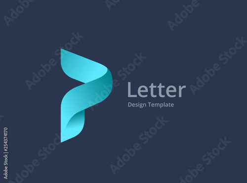 Letter P logo icon design template elements photo