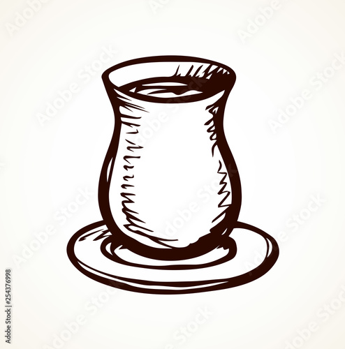 Ancient cup. Vector drawing