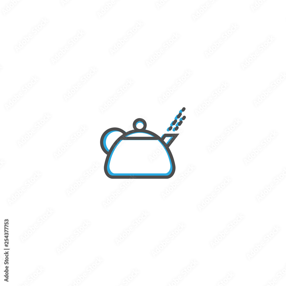 Fototapeta premium Teapot icon design. Gastronomy icon vector illustration