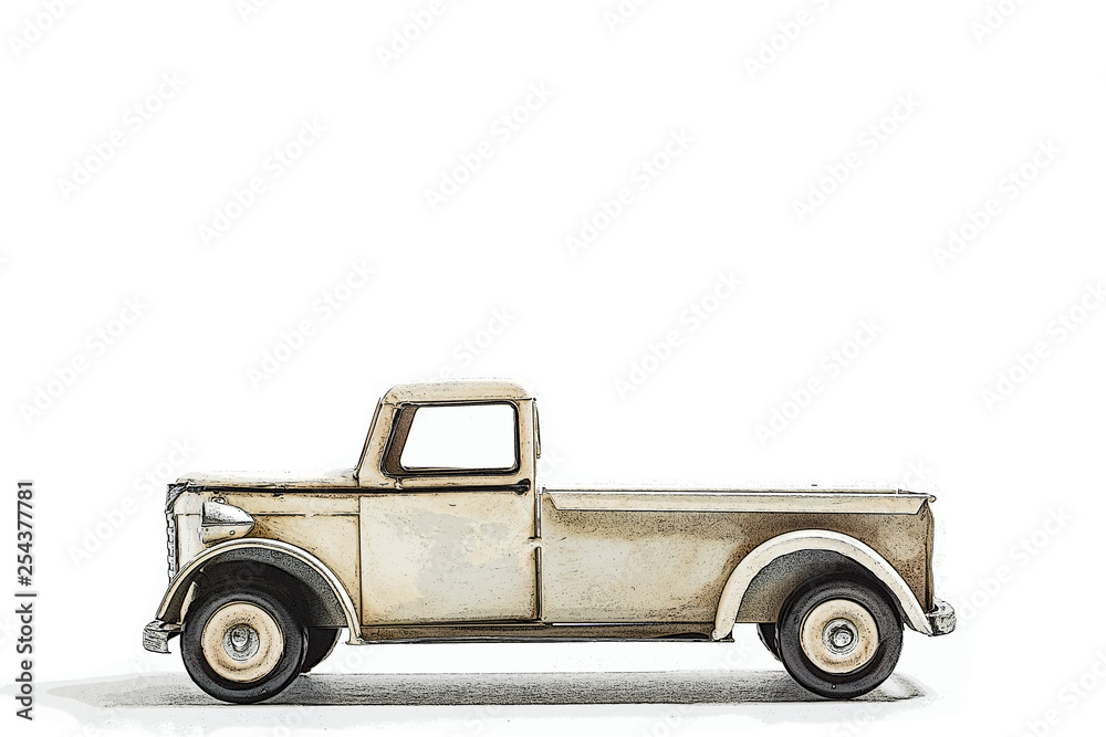 Retro miniature truck. illustration. レトロなミニチュアのトラック イラスト Retro miniature truck. illustration. レトロなミニチュアのトラック イラスト