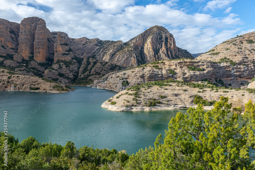 Vadiello reservoir in Guara Natural Park, Huesca province, Spain
