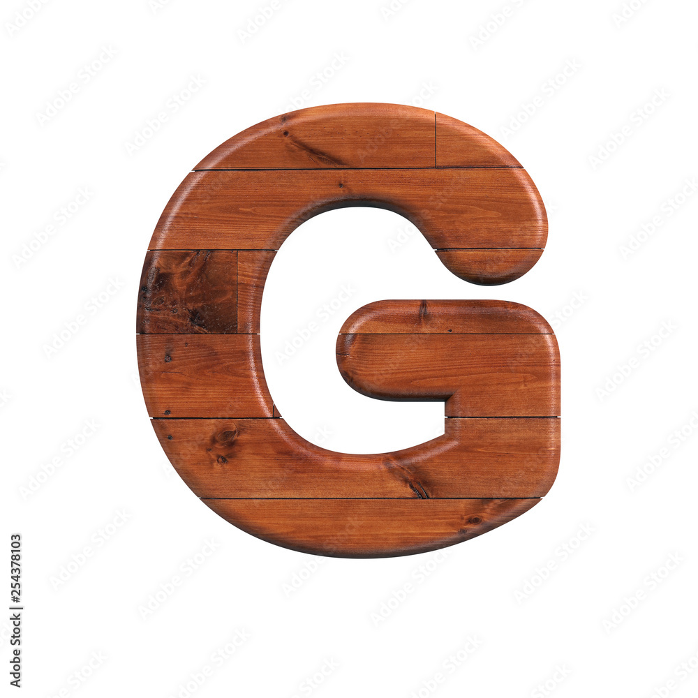 wood letter G - Capital 3d wooden plank font - suitable for nature, ecology or decoration related subjects wood letter G - Capital 3d wooden plank font - suitable for nature, ecology or decoration related subjects