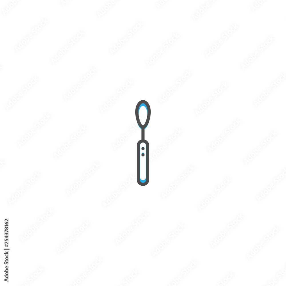 Teaspoon icon design. Gastronomy icon vector illustration