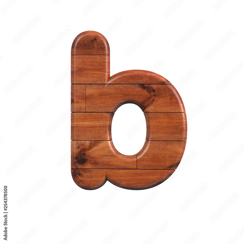 wood letter B - Lower-case 3d wooden plank font - Suitable for nature, ecology or decoration related subjects wood letter B - Lower-case 3d wooden plank font - Suitable for nature, ecology or decoration related subjects