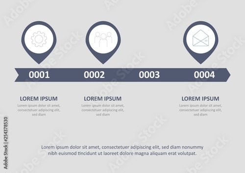 Timeline infographic design vector and marketing icons can be used for workflow layout, diagram, annual report. Vector infographics timeline design template.