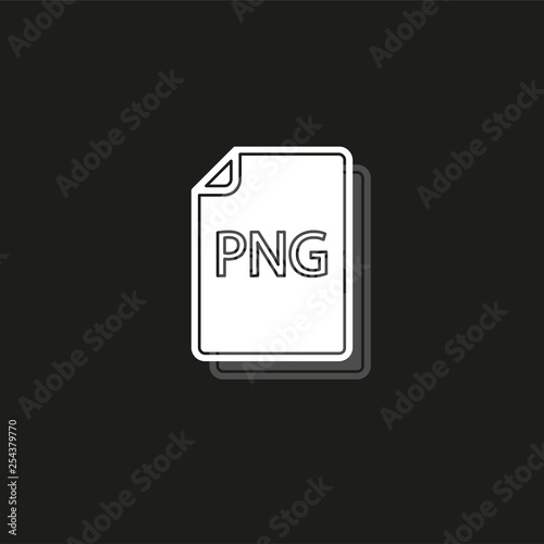 download PNG document icon - vector file format symbol