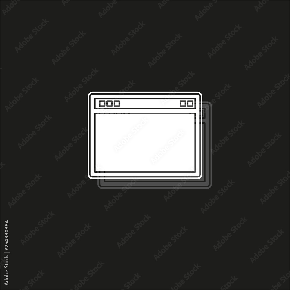 Browser window vector illustration. Browser or web flat style. Window concept internet browser. Mockup screen design Browser window vector illustration. Browser or web flat style. Window concept internet browser. Mockup screen design