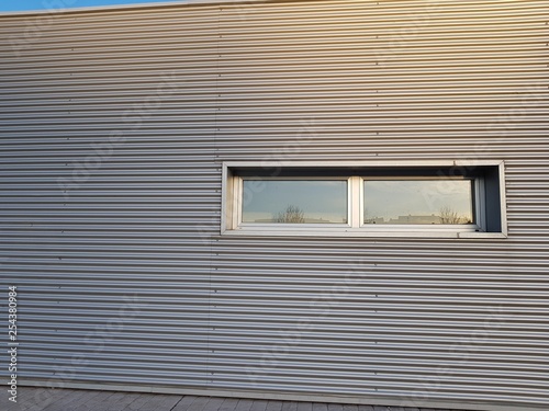 Corrugated metallic texture, modern surface