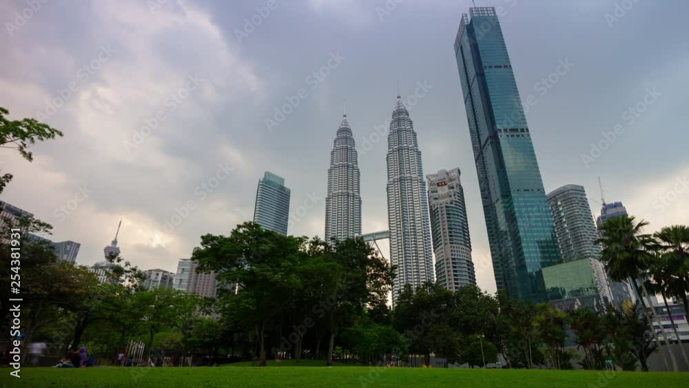 sunset evening kuala lumpur downtown park towers view 4k timelapse malaysia sunset evening kuala lumpur downtown park towers view 4k timelapse malaysia
