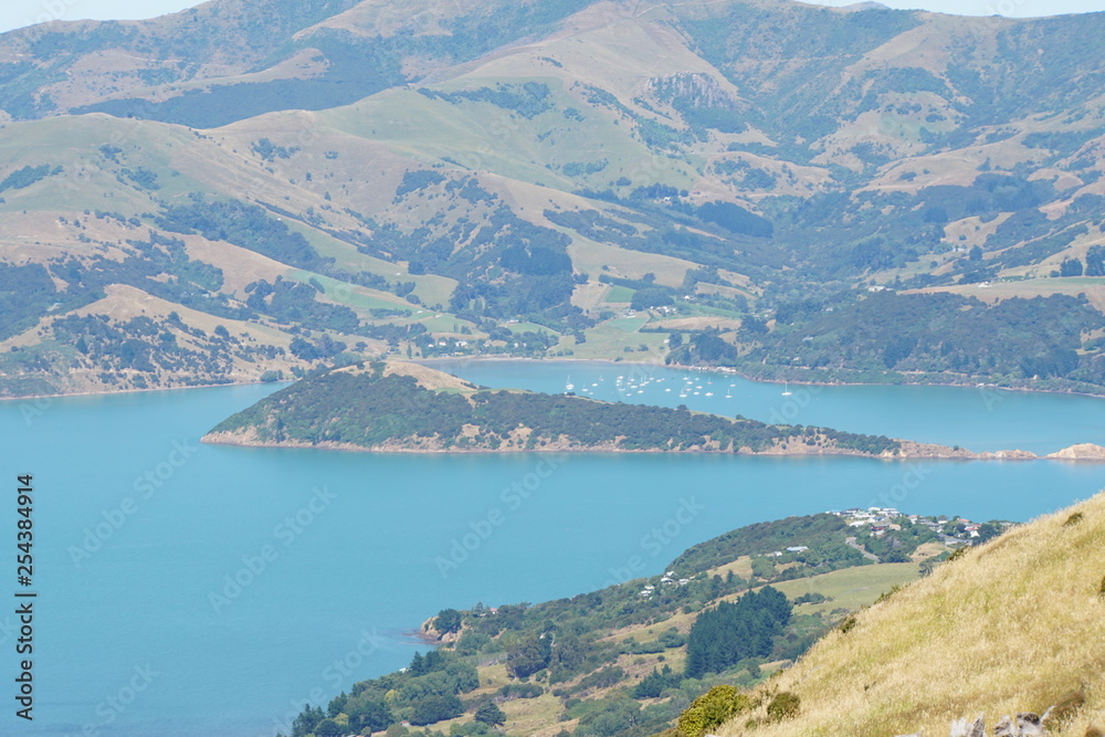 Banks peninsula near Christchurch