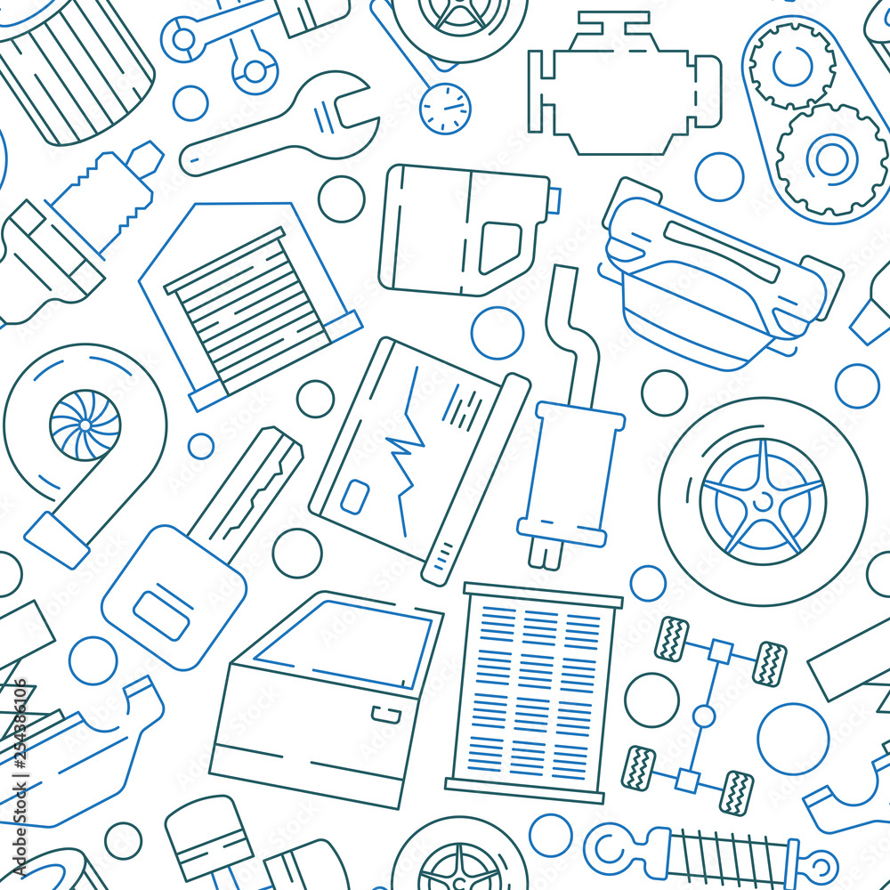 car-service-pattern-motor-engine-radiator-mechanic-auto-parts-and-tools-vector-seamless-background-illustration-of-auto-mechanic-pattern-brake-and-engine-stock-vector-adobe-stock