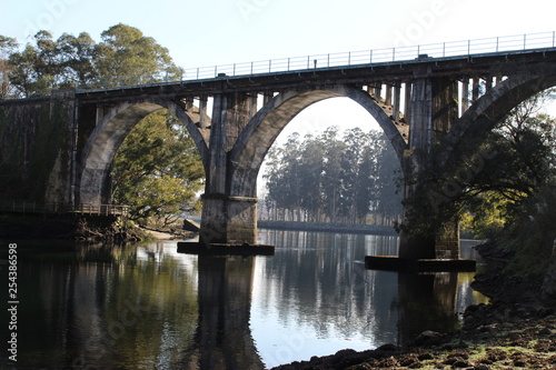 El puente del ferrocarril en Pontevedra