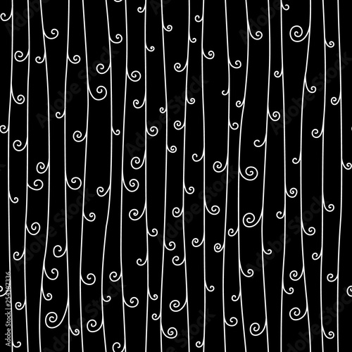 Black and white threads wit...