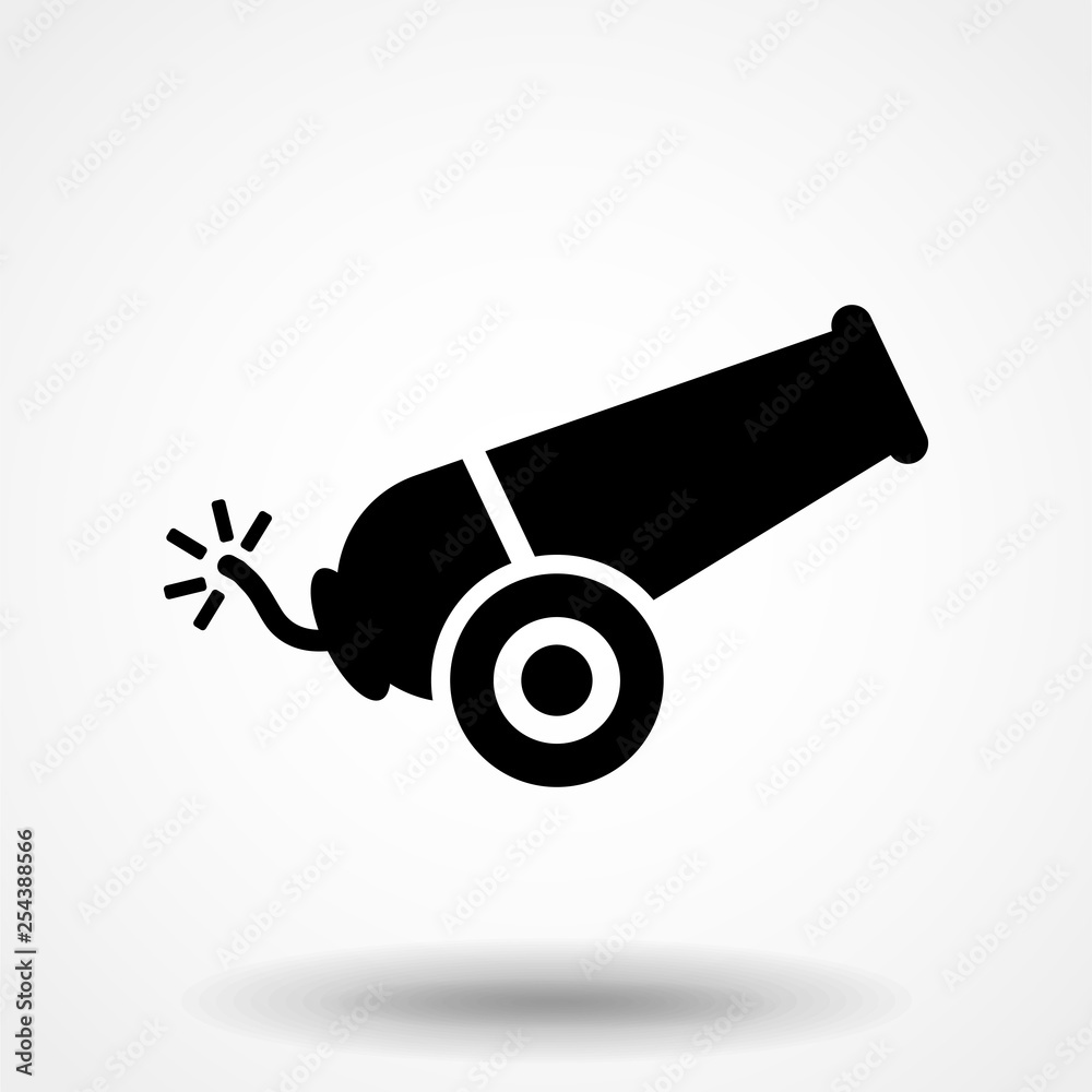 Cannon, war, weapon icon vector image. Can also be used for objects. Suitable for use on web apps, mobile apps and print media. Cannon, war, weapon icon vector image. Can also be used for objects. Suitable for use on web apps, mobile apps and print media.