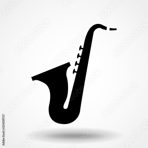 Tela Saxophone trumpet vector icon