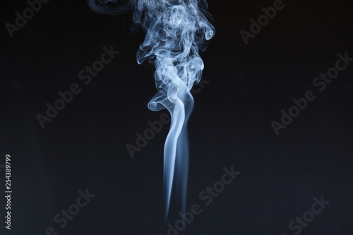 smoke on black background