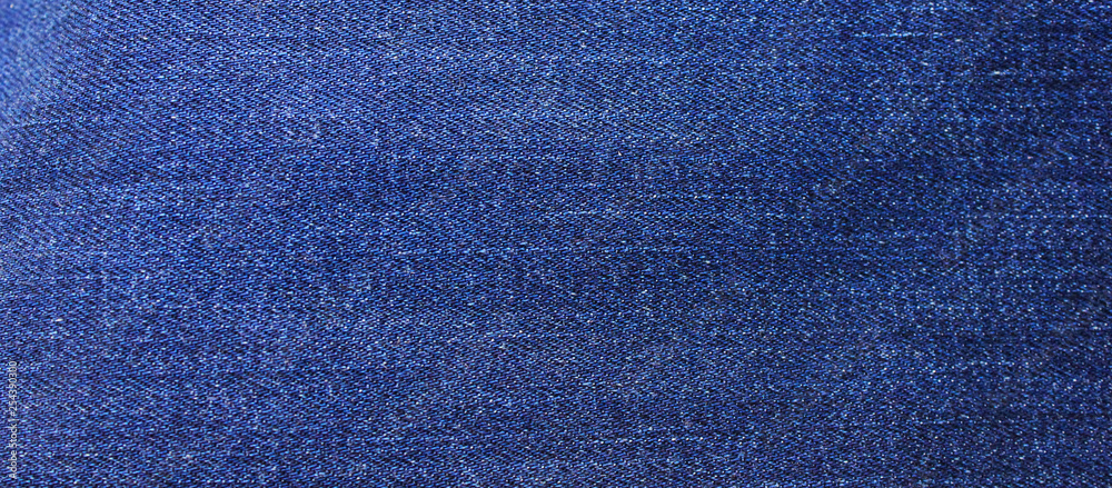 Blue denim jeans texture background of seamless empty fabric