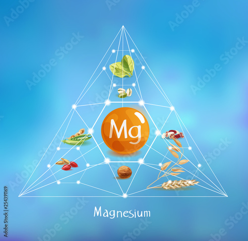 magnesium in food. Concept