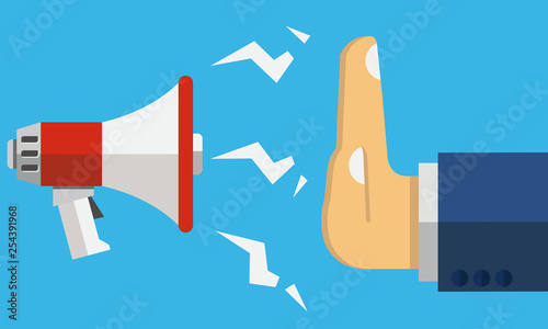 Reject loud speaker noise pollution