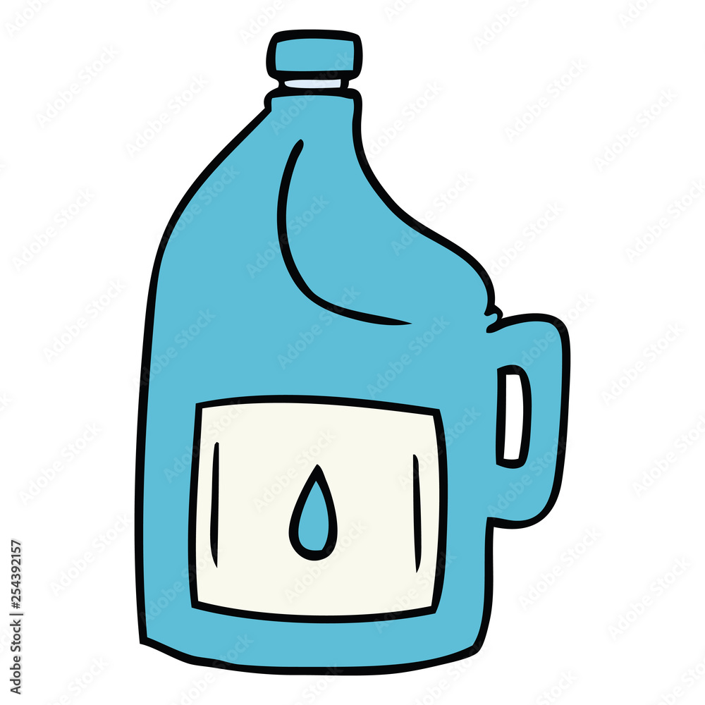 cartoon doodle of a large drinking bottle cartoon doodle of a large drinking bottle