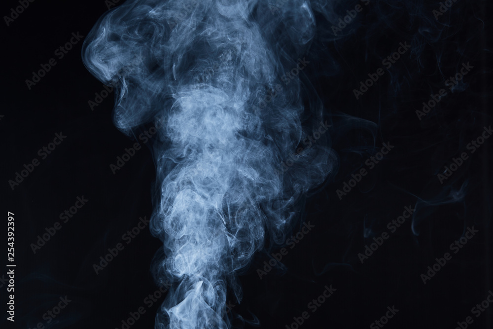 smoke on black background smoke on black background