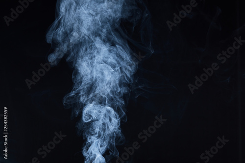 smoke on black background