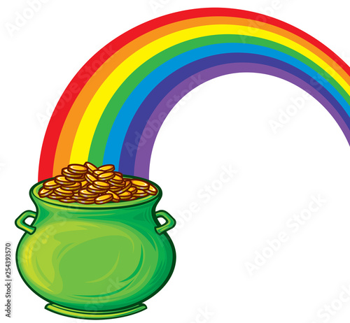 pot of gold and rainbow