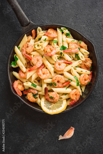 Penne Pasta with Shrimps