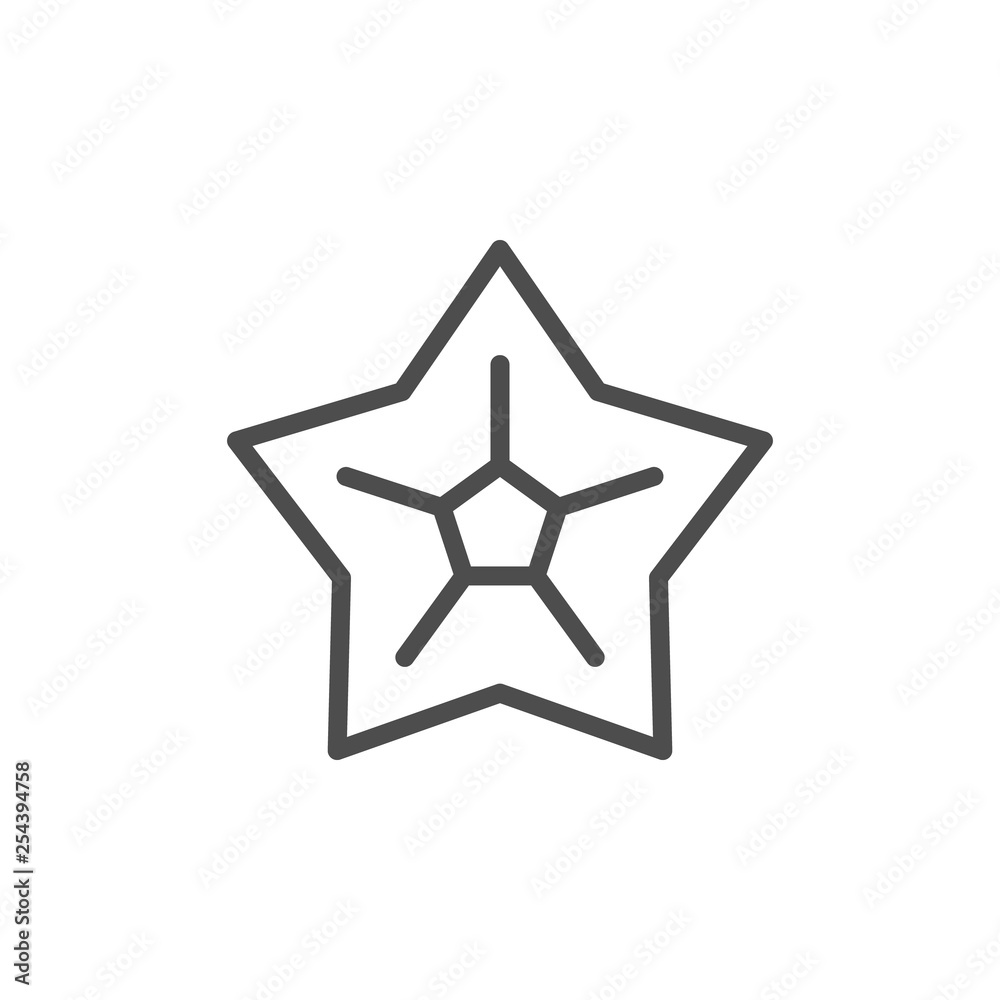 Star line icon