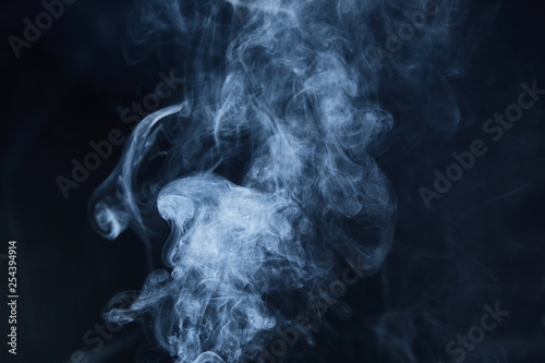 smoke on black background